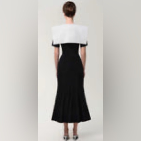 Anouki Designer Sz XS Amore Black And White Embellished Cotton Dress - Picture 2 of 16